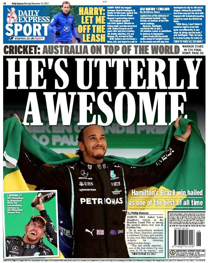 Monday's Express Sport