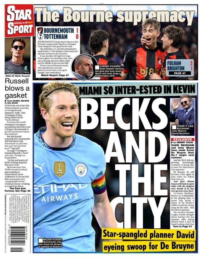 Friday's Star back page