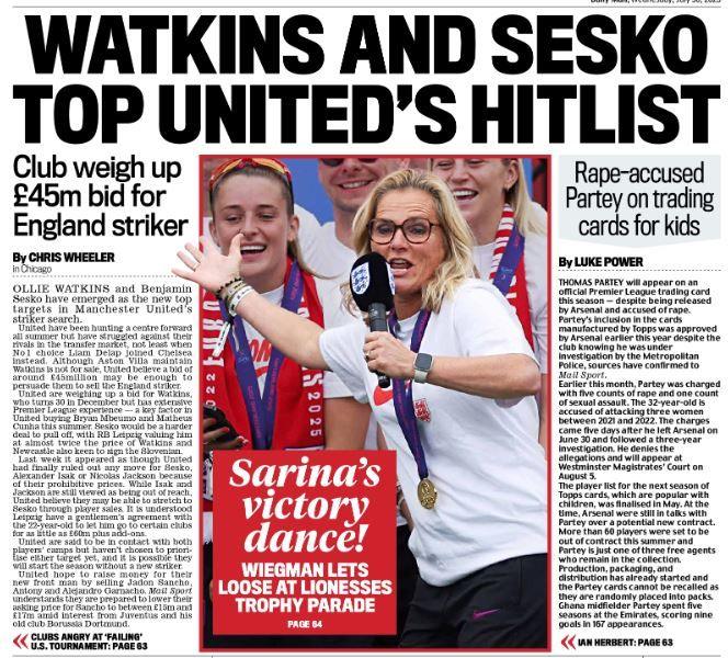 Mail back page