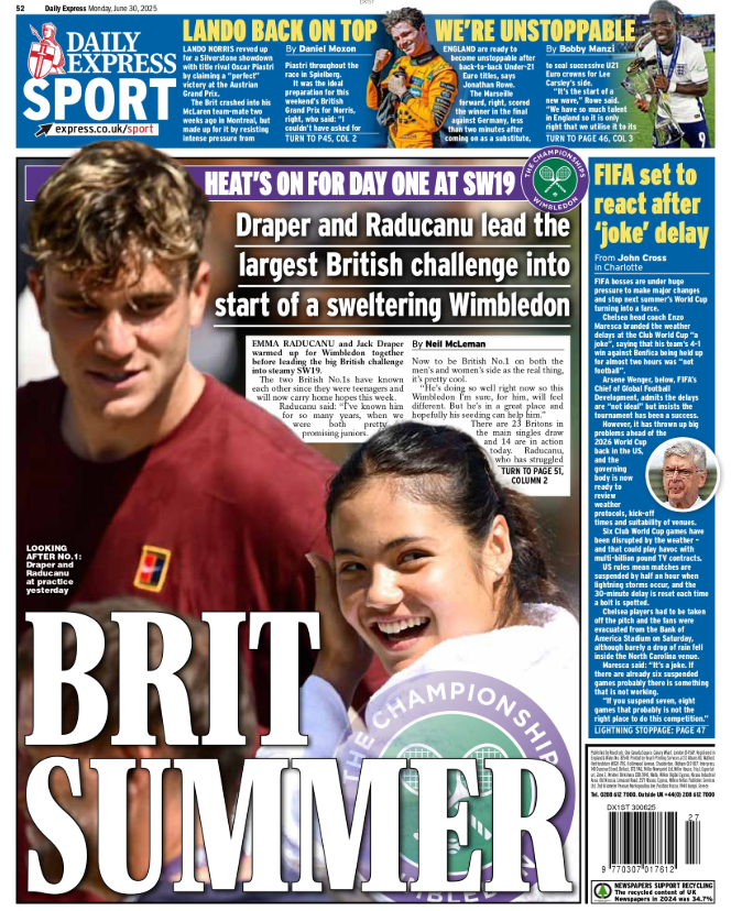 Express back page
