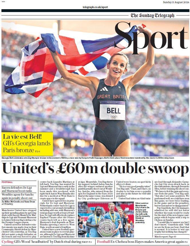 The Sunday Telegraph sports section