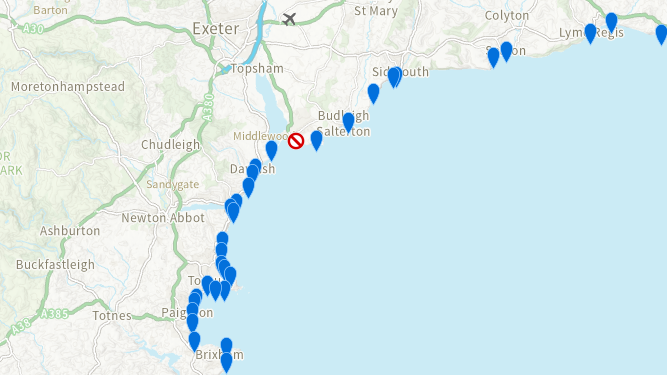 Swimfo map