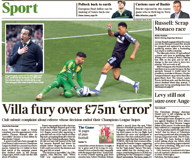 Times back page