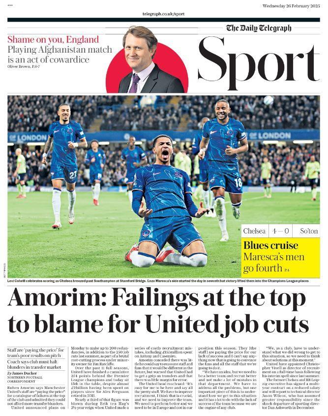  Failings at the top to blame for United job cuts'