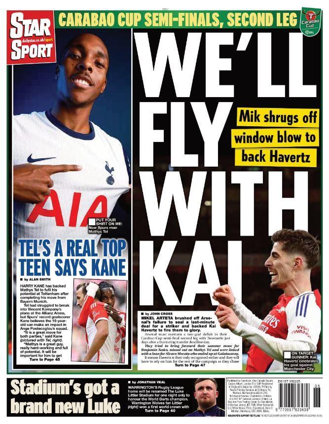 Star back page - 'We'll fly with Kai'