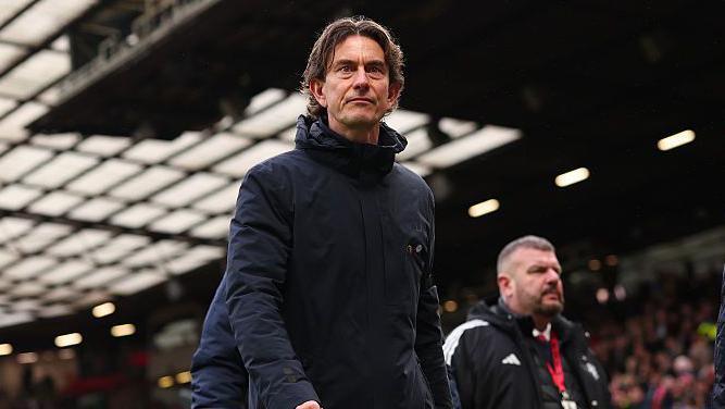 Former Tottenham Hotspur manager Thomas Frank during their Premier League fixture against Manchester United on February 7, 2026.