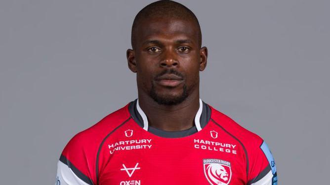 Christian Wade, who has scored 82 Premiership tries, in Gloucester kit