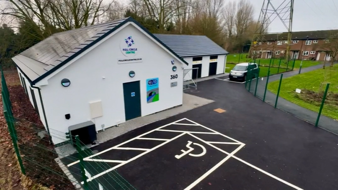 An image of the brand new Scout and Guide Group centre in Shelton Lock