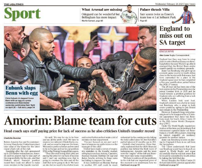  Blame team for cuts'