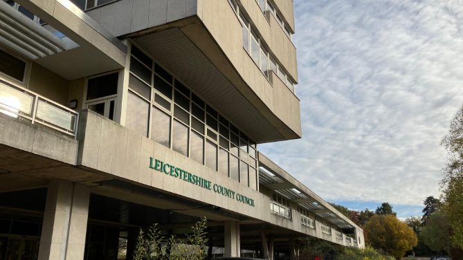 A large concrete council headquarters