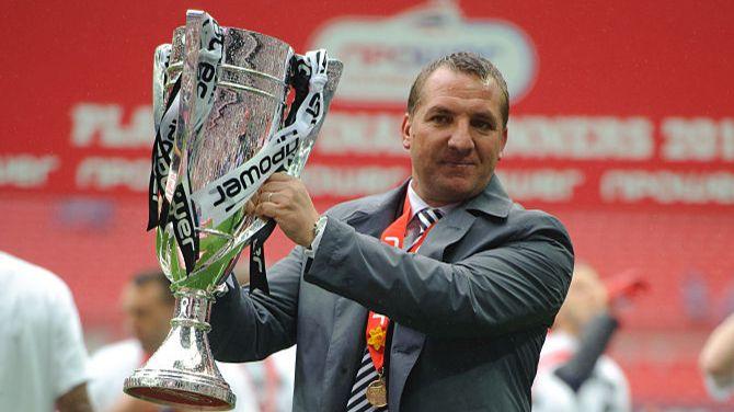 Brendan Rodgers during his time as Swansea City boss