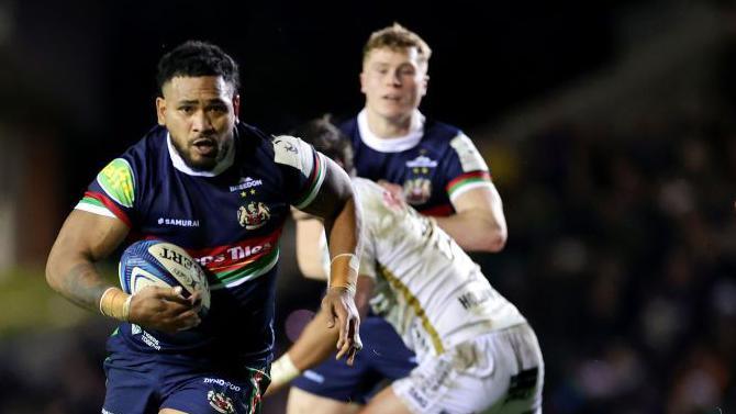 Solomone Kata in action for Leicester Tigers