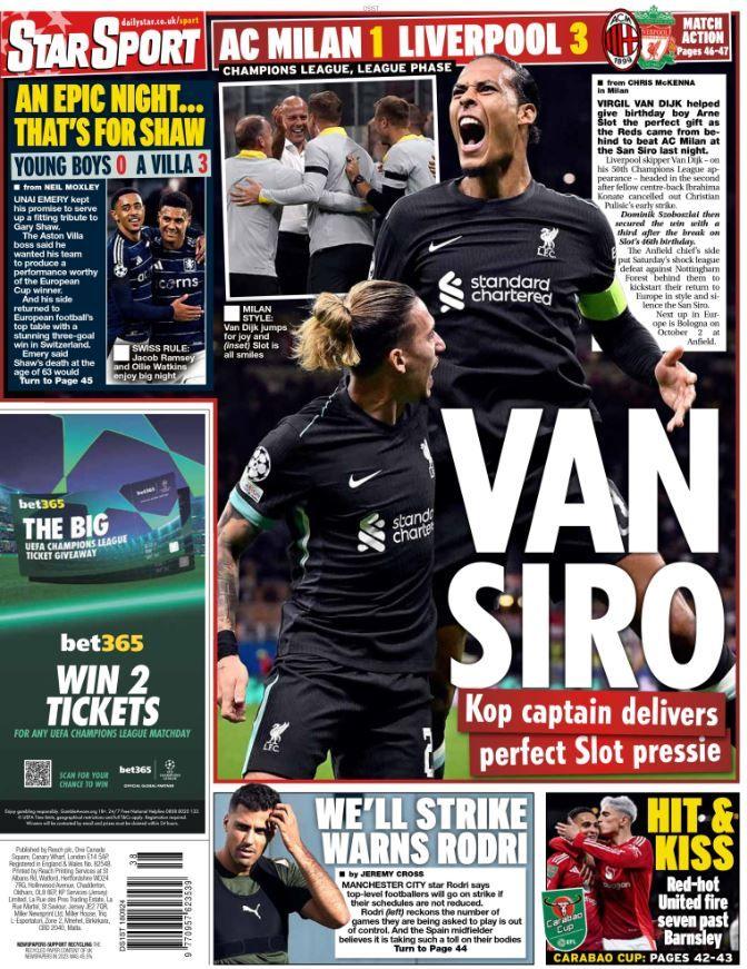 Star back page