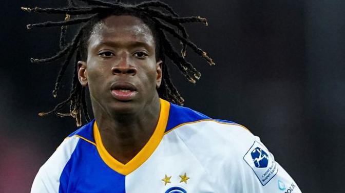 Middlesbrough player Kaly Sene, pictured playing for Grasshoppers