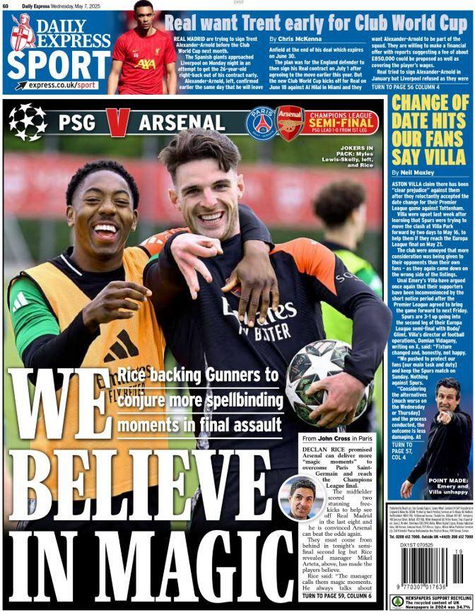 Express back page