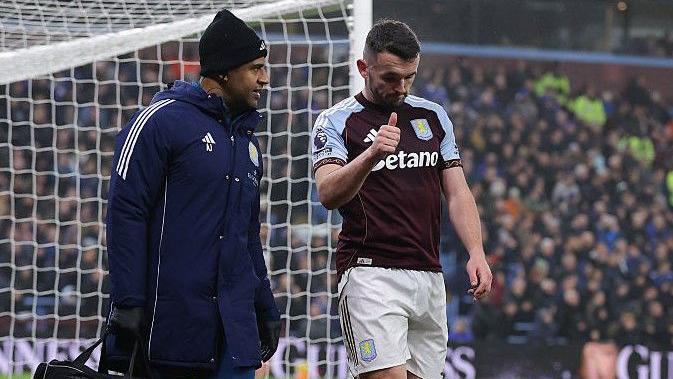 John McGinn comes off against Everton