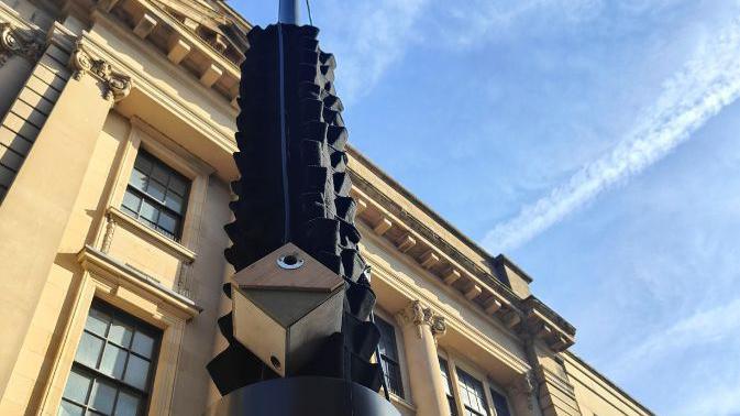 Vertical planter installed at Council House in Derby