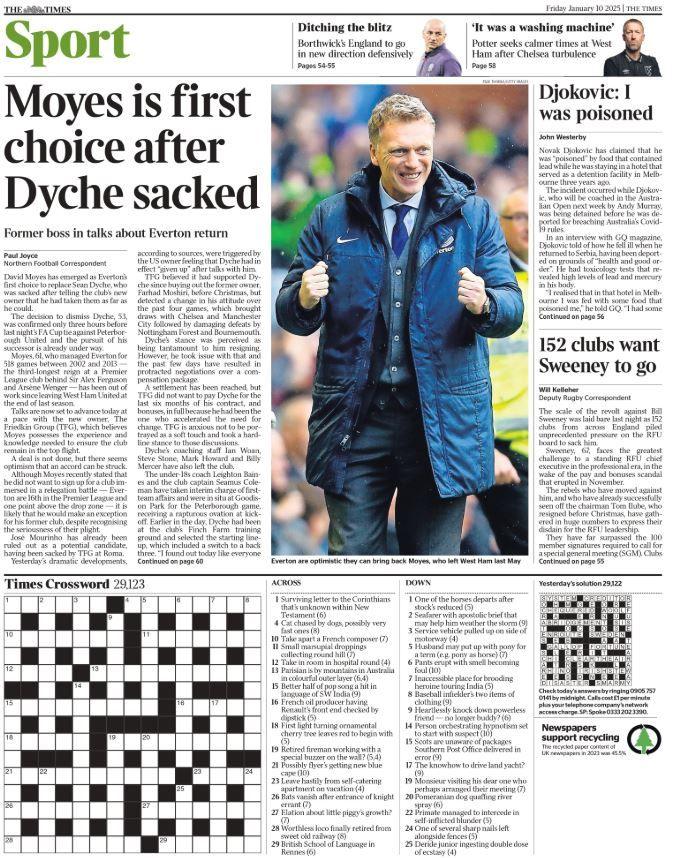 Times back page