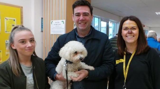 Axel the Bichon-Poo spent just 12 days at Dogs Trust Shrewsbury before he was adopted by Andy Burnham and his wife nearly 10 years ago.