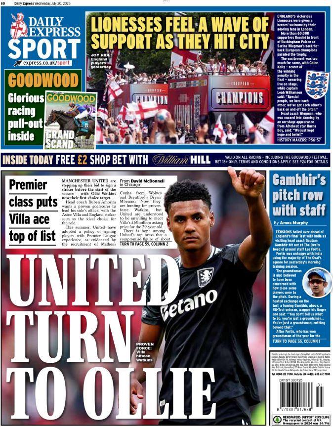 Express back page