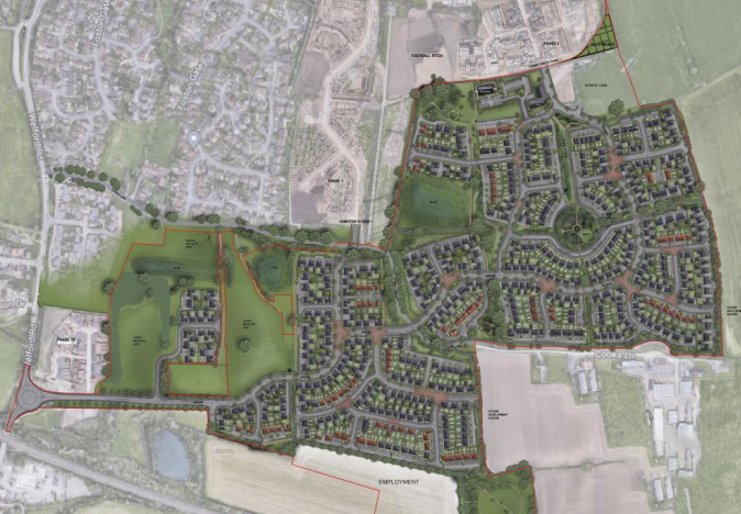 Map of the proposed site, taken from the council's publicly-available documents on the plans