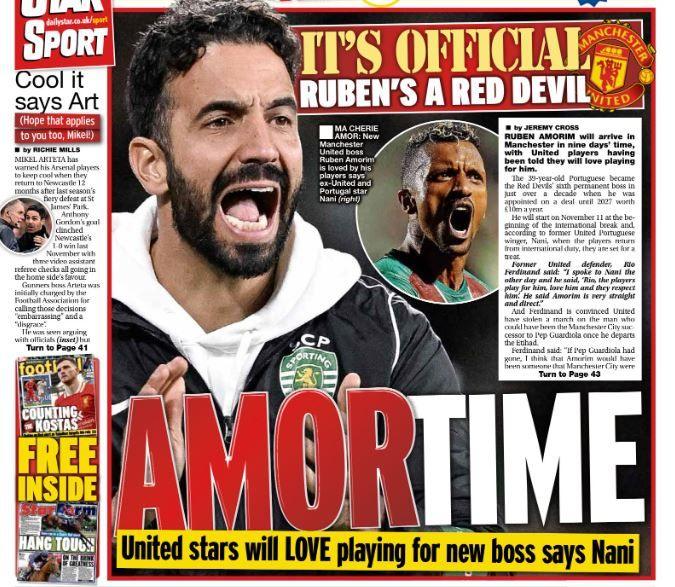 Star back page: 'Amor-time'