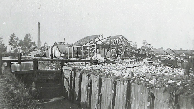 Site of the explosion in Stowmarket