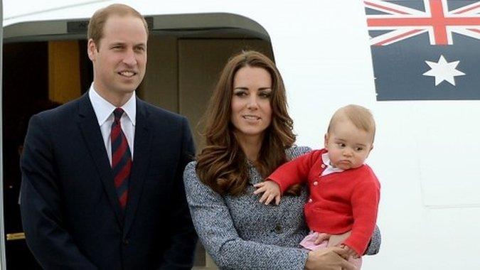 Duke and Duchess of Cambridge and Prince George