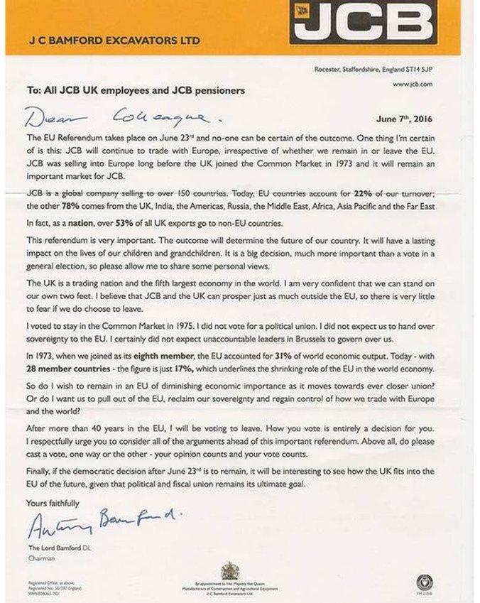 JCB letter