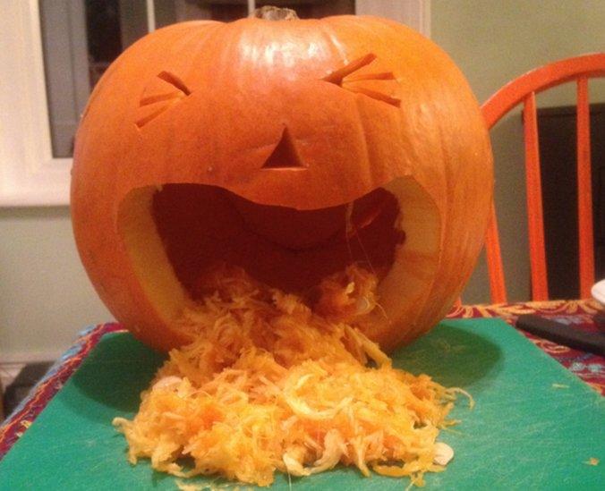 Carved pumpkin