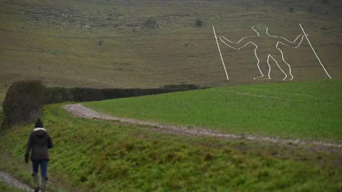 The Long Man of Wilmington in the South Downs