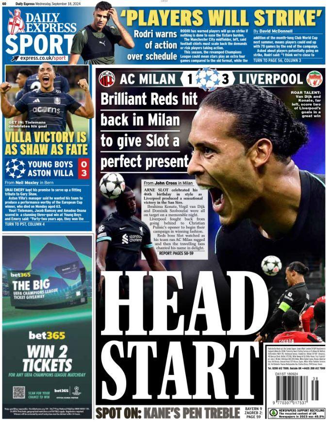 Express back page