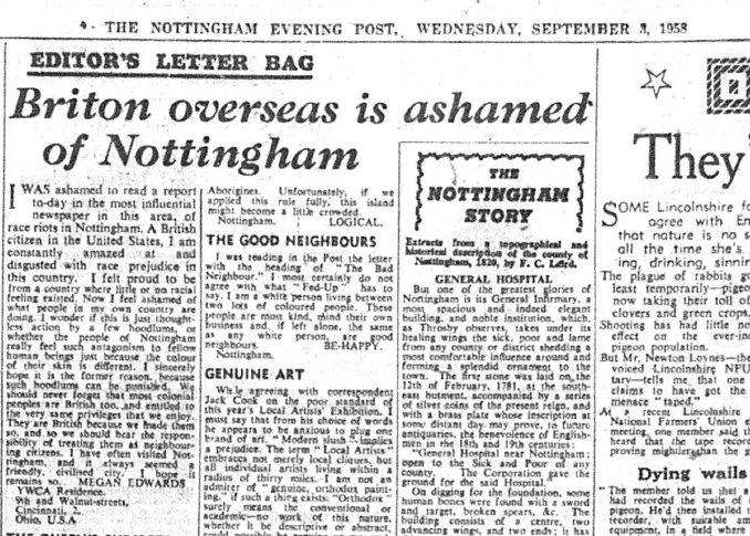 Nottingham Evening Post St Ann's race riots