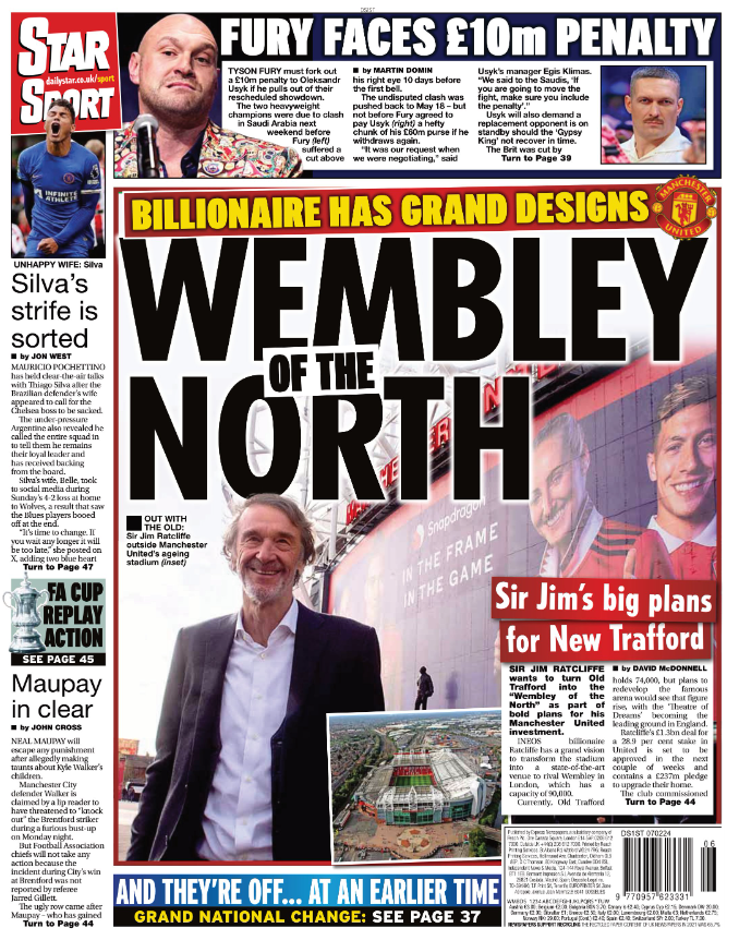 Wednesday's Star back page