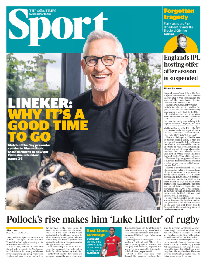 Times back page