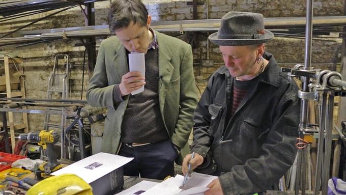 Ben Russell, curator, and Giles Walker discuss how to build Eric.