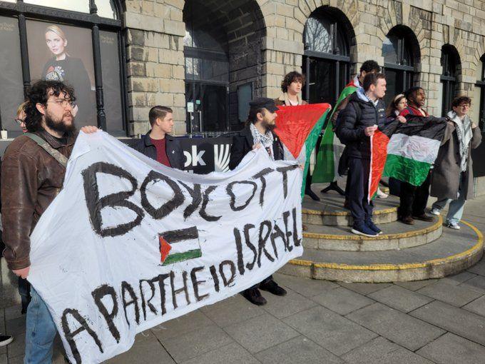 Student protests in Dublin