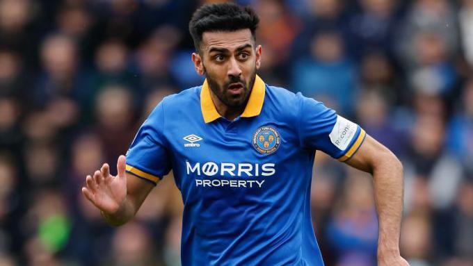 Mal Benning in action for Shrewsbury Town 