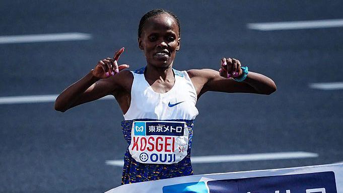 Brigid Kosgei wins the 2026 Tokyo Marathon