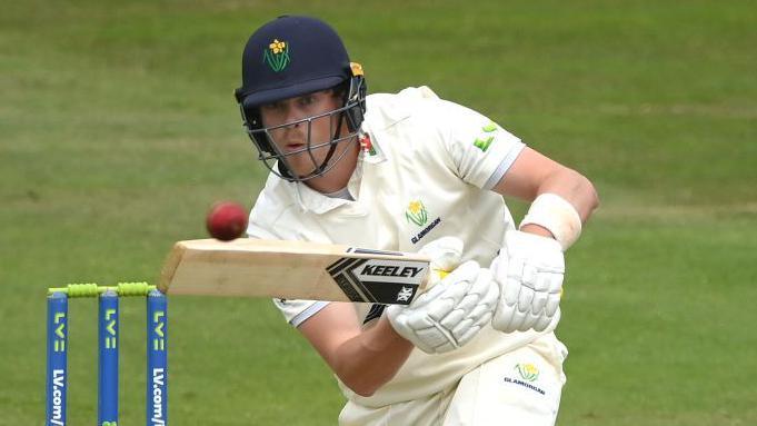 Sam Northeast in batting action for Glamorgan