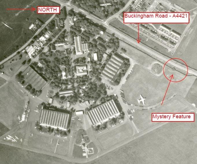 The building appears on aerial photos in December 1946