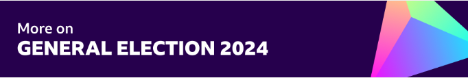 A graphic which reads 'more on general election 2024'