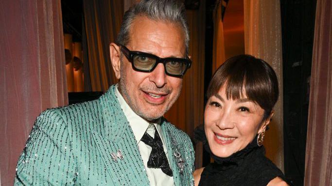 Jeff Goldblum and Michelle Yeoh