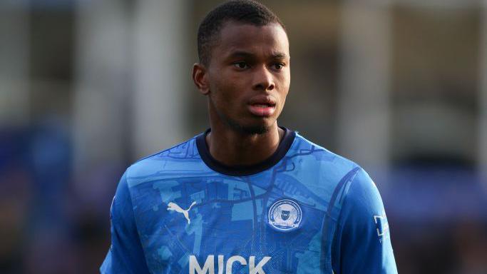 Bradley Ihionvien in action for Peterborough