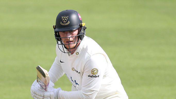 Tom Alsop batting in the County Championship for Sussex