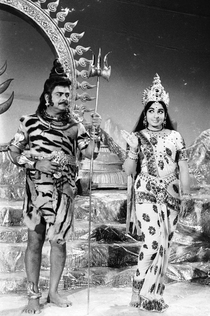 In 1972, she played the role of a goddess in the film The Games The Godess Plays with the superstar Gemini Ganesan