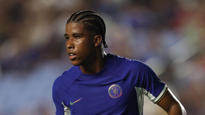 Chelsea's Andrey Santos during the FC Series Pre-Season friendly between Chelsea and Wrexham