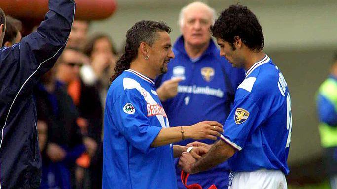 Roberto Baggio replaces Pep Guardiola
