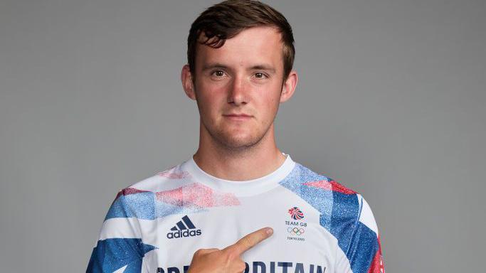 Alex Wise wearing his Team GB kit