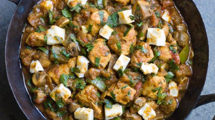 Chicken and paneer Balti